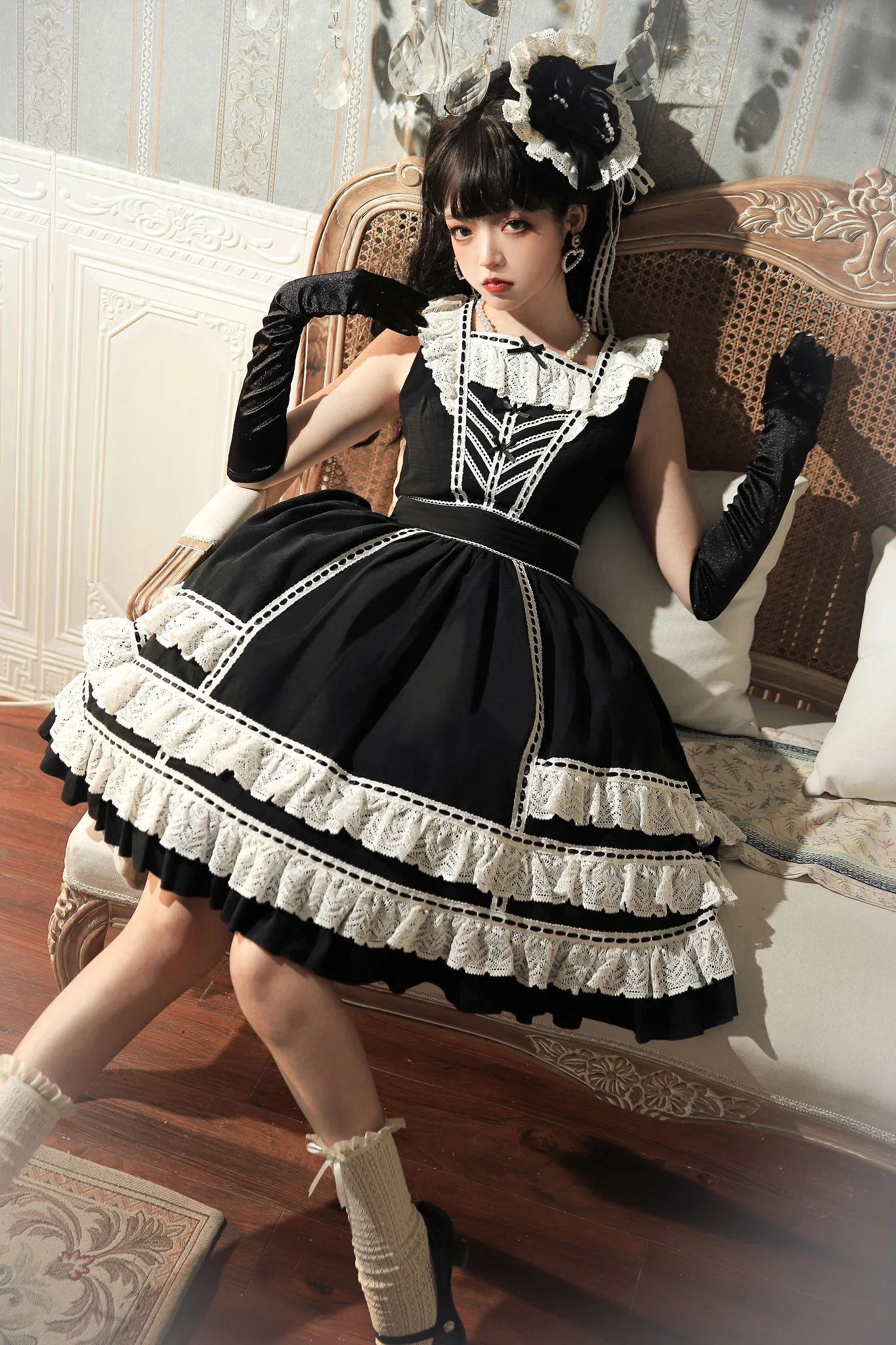 lolita dress punk style traditional japanese lolita anime cosplay maid dress lolita gothic JSK