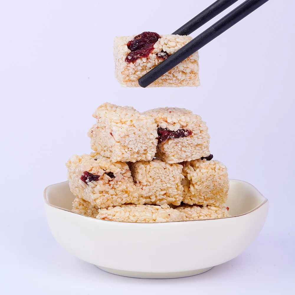 Healthy Sweet Leisure Food Bulk Kumquat Peanut Crisp Candy Crunchy Nut Bites Sesame Cranberry Candy Various Nut Bars Available