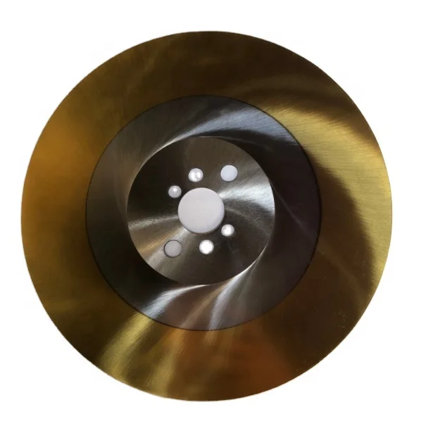 Gold TIN Coating HSS Circular Saw Blade for Metal Cutting