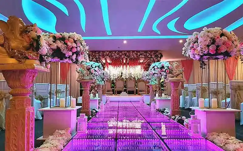 Dj Disco стеклянное освещение 3d KTV светодиодные танцевальные напольные сценические огни оборудование