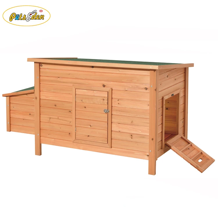 Wooden Rabbit Hutch Bunny Small Animal House Pet Habitat Cage Chicken Coops