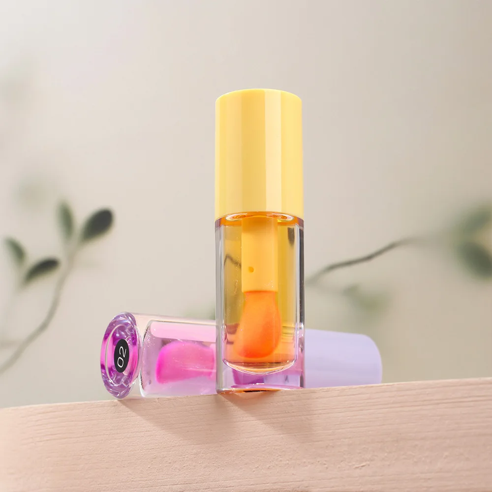 Colorful macaron color tube beauty product wholesale manufacturer cosmetics lip gloss containers lip oil  plumping lip oil