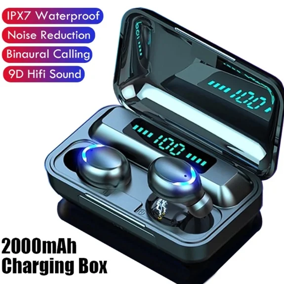 2022 best sale f9 true wireless earphone BT V5.1 gaming headset headphones waterproof ipx7 earbuds auriculares F9
