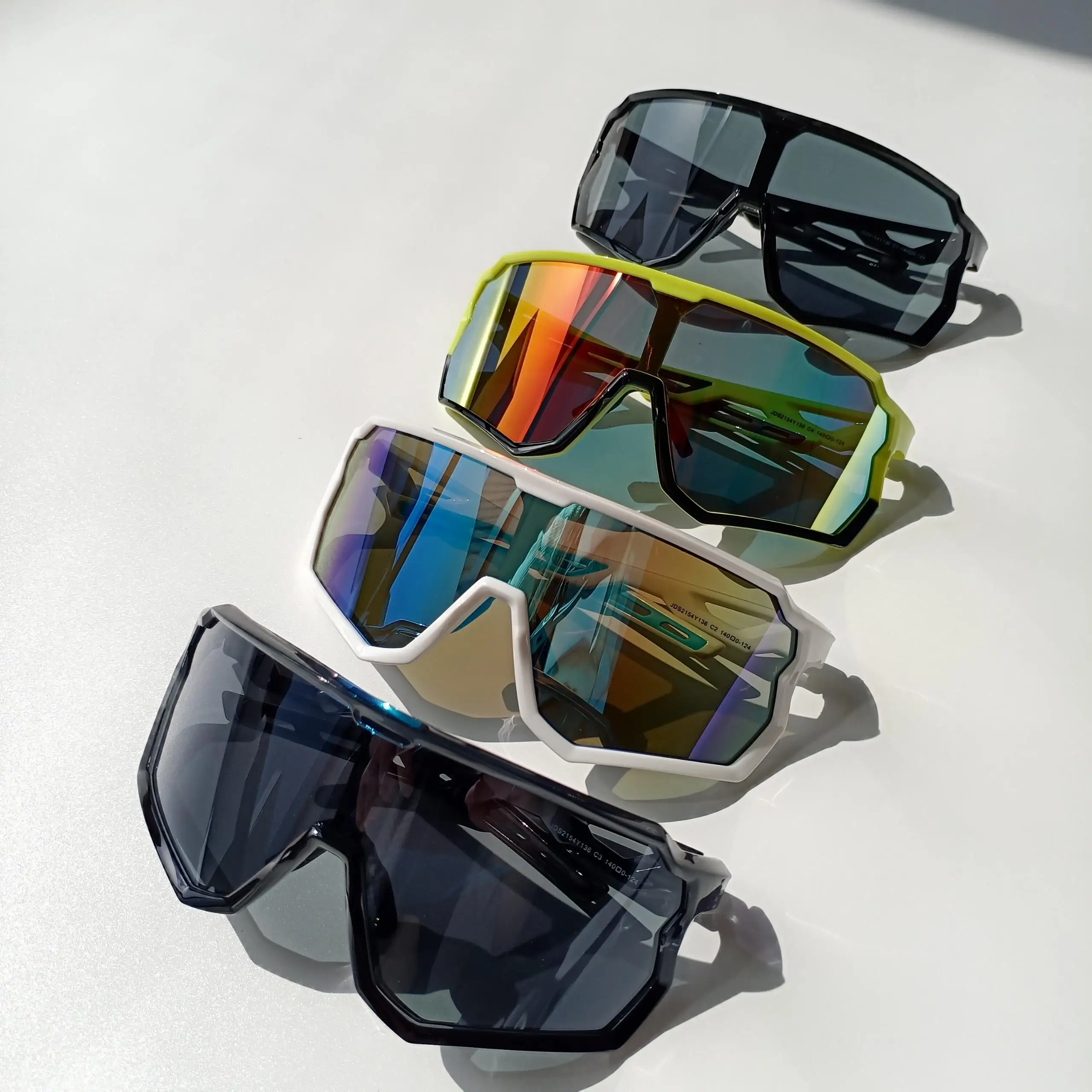 custom logo trendi unisex sport outdoor mens lens windproof cycling glasses sports polarized one piece sunglasses