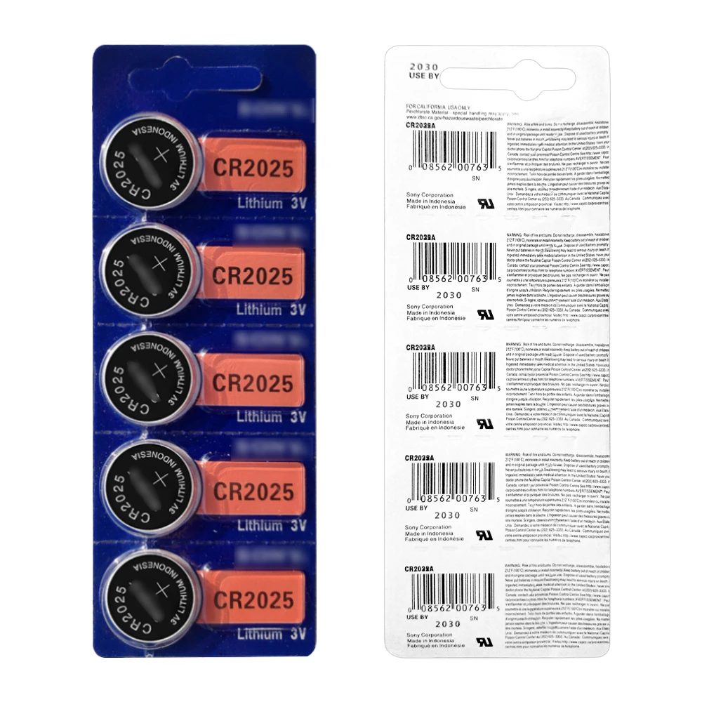 Wholesale CR2025 Button Battery Operated Watch 3V 2025 Lithium Cell Button Battery