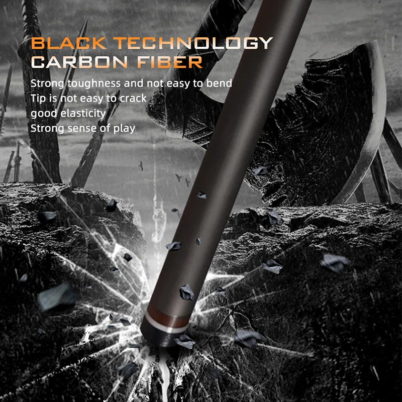 Little Monster Billiards Carbon Fiber Shaft 12.4mm Tip 1/2 Split Cue Uniloc Joint Pool Cue Stick Carbon Fiber Technology Cue