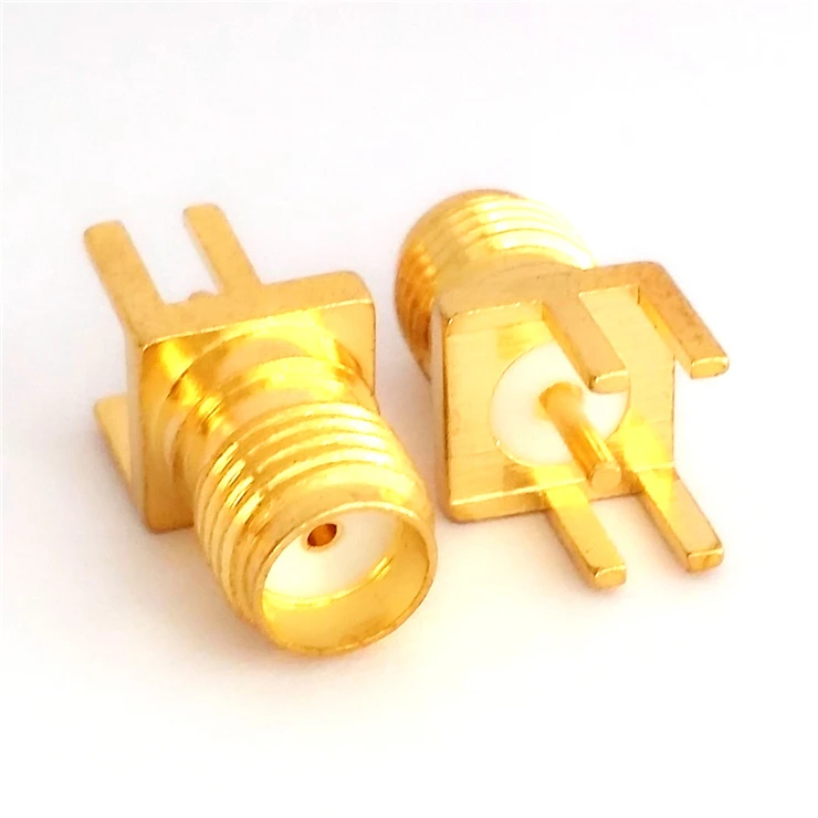 
Factory direct RF coaxial connector SMA-KE*1.8mm RF coaxial SMA for PCB installation Side plug Antenna mount 