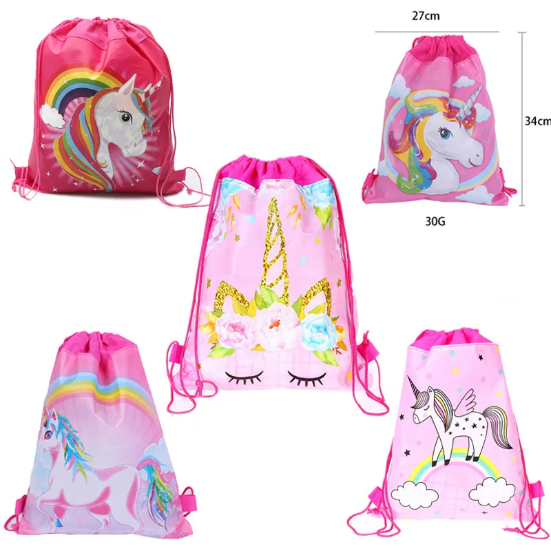 Wholesale Drawstring Pouch Cinch Sack Mermaid Party Candy Treat Bags For Kids Girls Boys Party Supplies