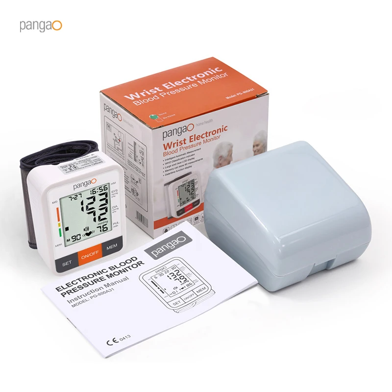 Healthy Care Home Use Diagnostic BP Apparatus Digital Wrist Cuff Blood Pressure Monitor