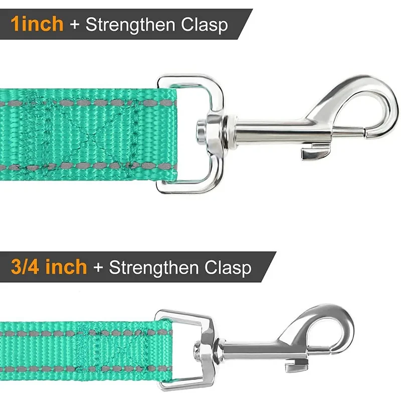 Adjustable Custom Night Reflection Dog Pet Nylon Towing Rope Dog Explosion Proof Flush Leash
