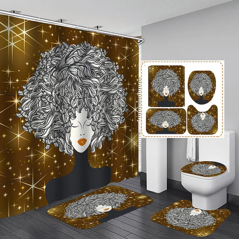 
Hot Sale Fashion Home Printing Bathroom 3d Shower Curtain 