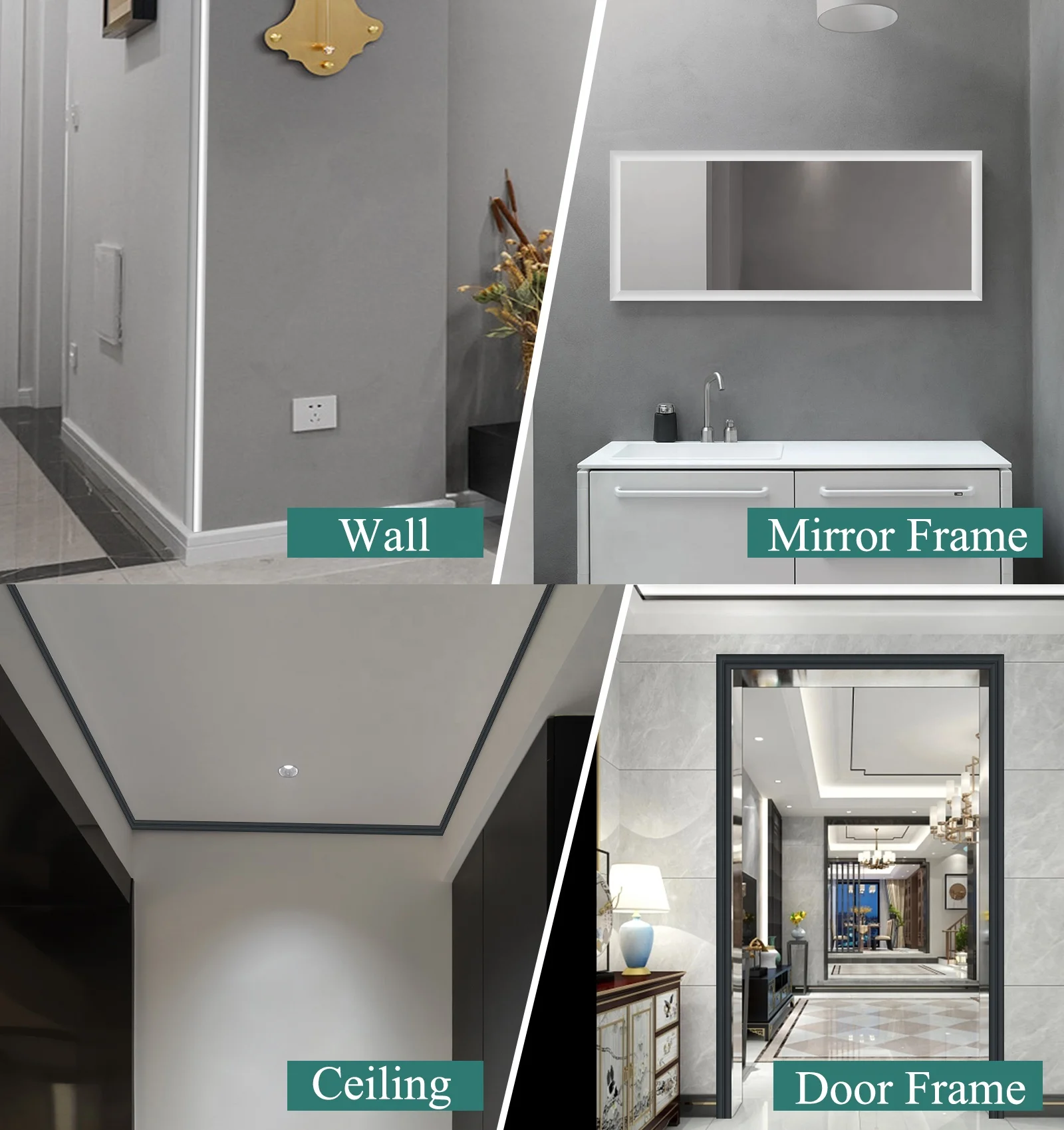 Peel and Stick Baby Proofing Edge Corner Trim Guards  Decorative Protectors for Wall Cabinet Table Drawers