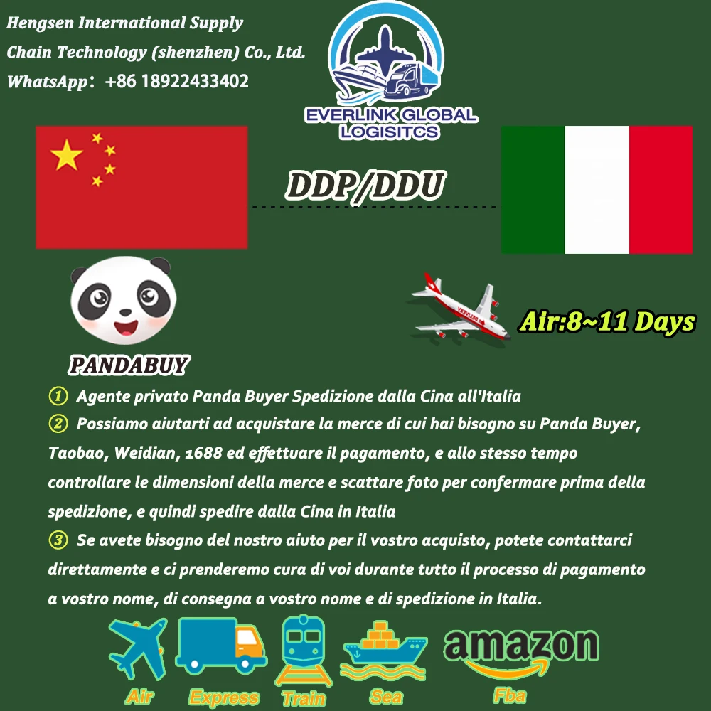 Professional Air Freight Forwarder Shipping Agent Private Agent To Italy From China with Warehouse--Wasap:+ 86 18922433402