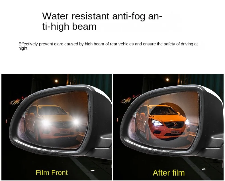 clear protective anti fog rain water rainproof scratch proof exterior accessory side window rearview mirror car films