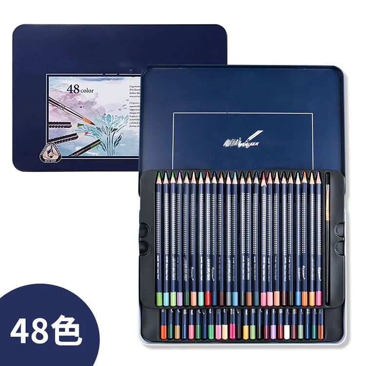 Professional colored pencil supplier high quality art 48 colored pencils set For children drawing