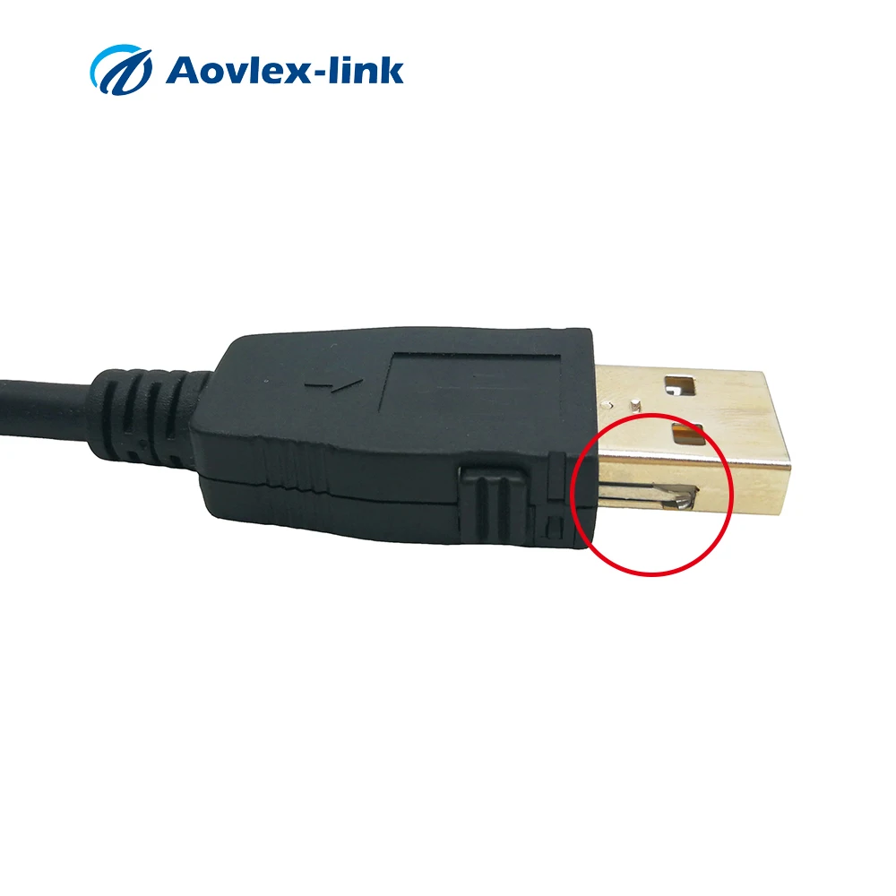 Запирание USB 2,0 кабель для передачи данных Тип мужчина к мужчине USB удлинитель с фиксацией для надежности подключения