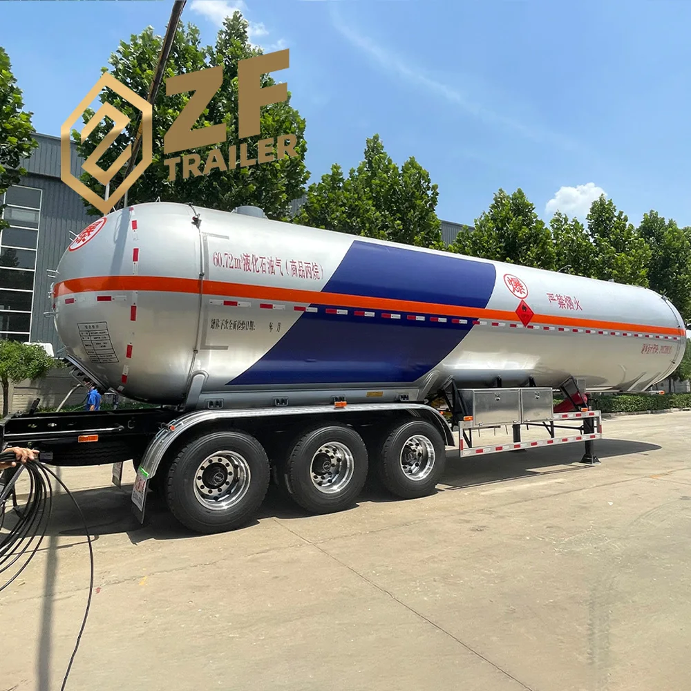 hot sale Natural Gas Tank Lpg Gas Tanker Pressure Tank Trailer Semi Truck Trailers