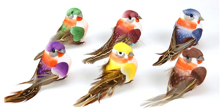 the plastic Finches  Lady Gouldian Finches Birds