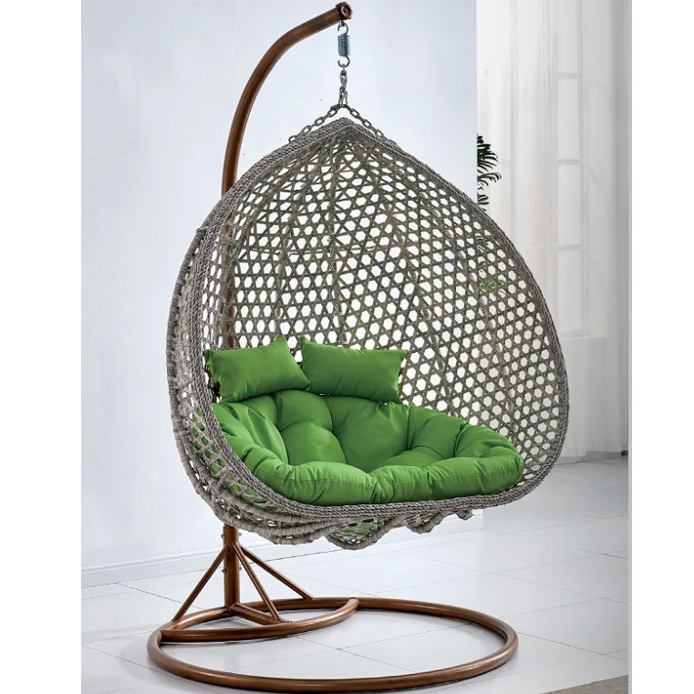 Современное подвесное кресло-яйцо из ротанга с подставкой, качели-качалки для патио, корзина-гамак, кресло для балкона, двора, сада, уличная мебель