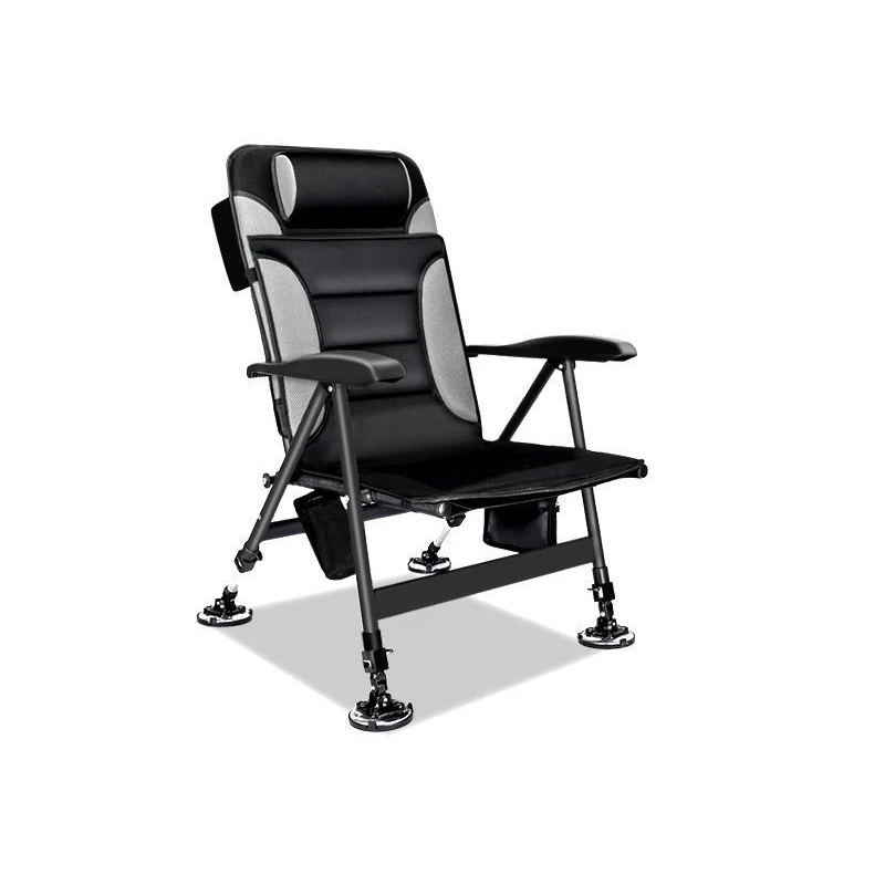 Wholesale Five Gear Adjustable Backrest Lift  Outdoor Portable Folding Recliner Camping Garden  Chair