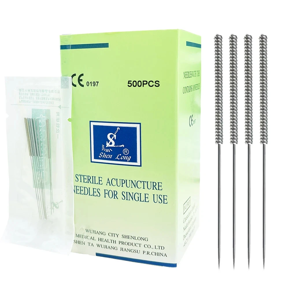 Shenlong 500Pcs/box Acupuncture Needle with Tube Disposable Sterile Acupuncture Needles  Stainless Steel  Dry Needling