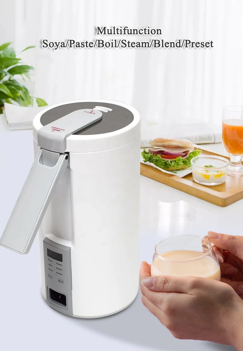 Portable Newly Mini Electric Automatic Multi function Blender Soup Maker Baby Food Processor Soybean Milk Machine for Nut Milk
