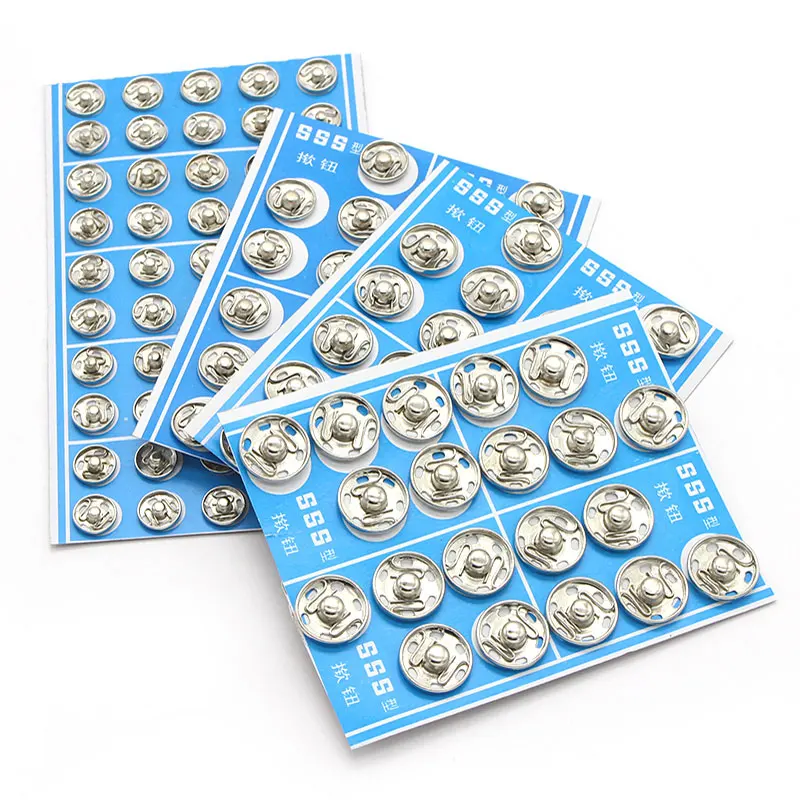 10/12/14/16 mm Black/Silver Metal Snap Fasteners Press Button Stud Sewing Garment Accessories G0607