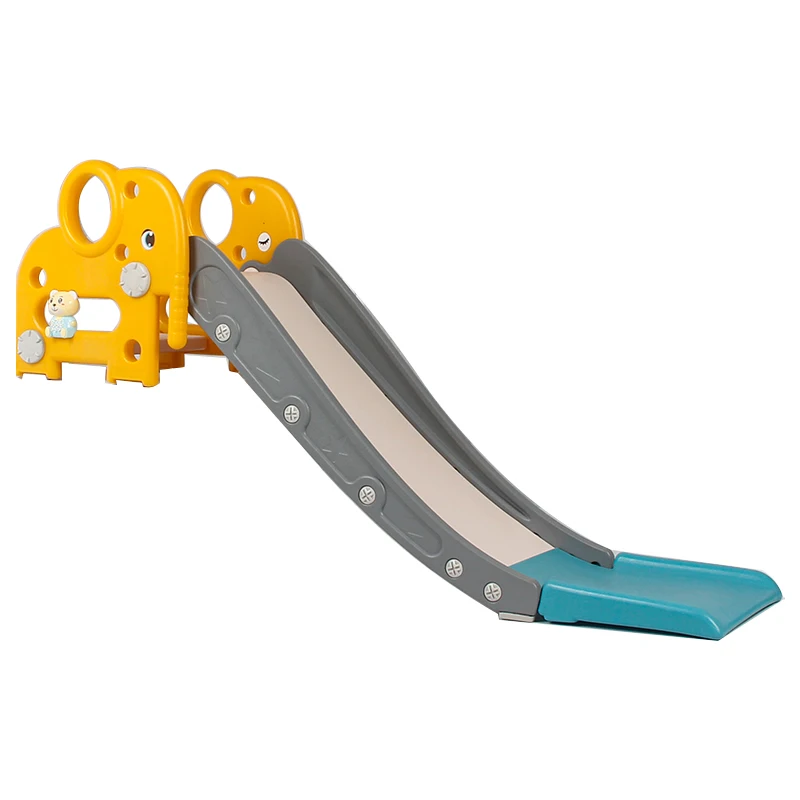 Good Selling Kids Indoor Slides Entertainment Slide Yellow Elephant Slider Baby Toys with Base Chair for Children Game
