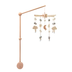 Hot Sale Handmade Plush Baby Bed Bell Custom Felt Baby Sleep Mobile Colorful Plush Music Bed Bell