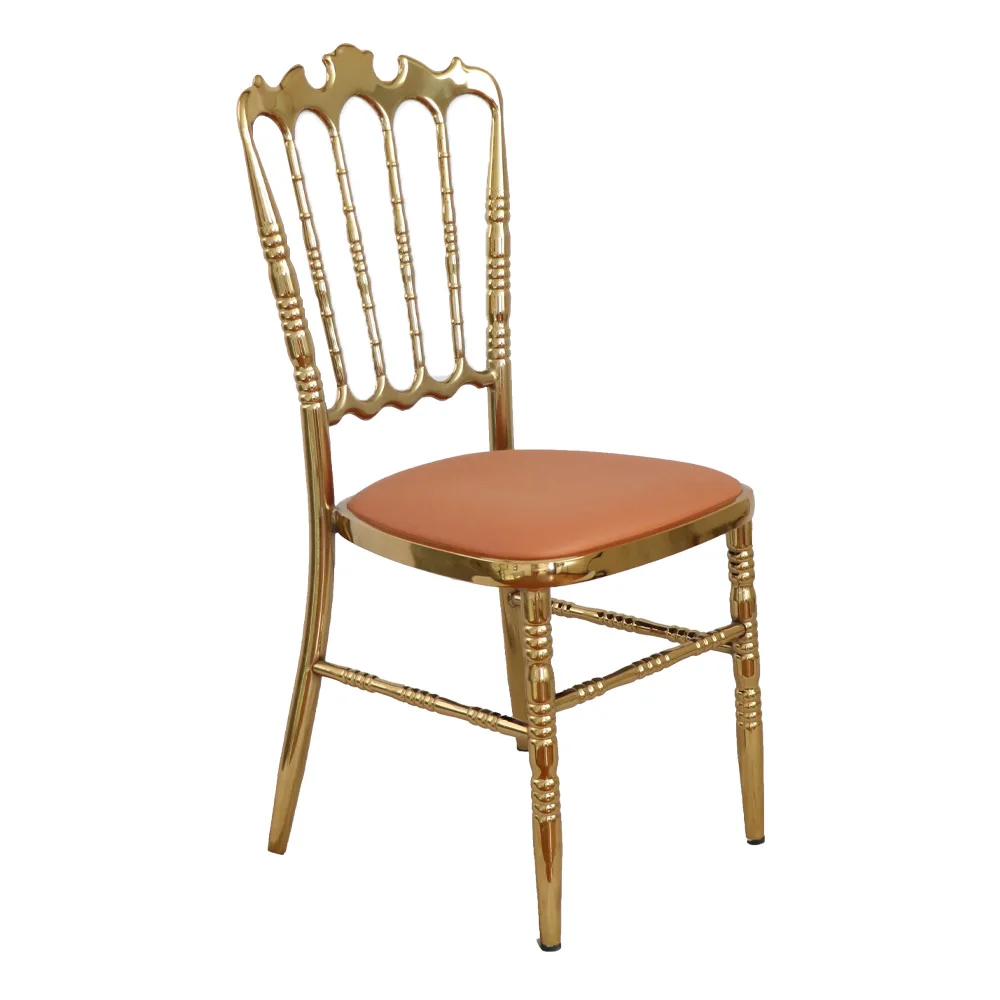 Cheap metal Tiffany Kiavari chairs silver wedding event chairs and tables reception