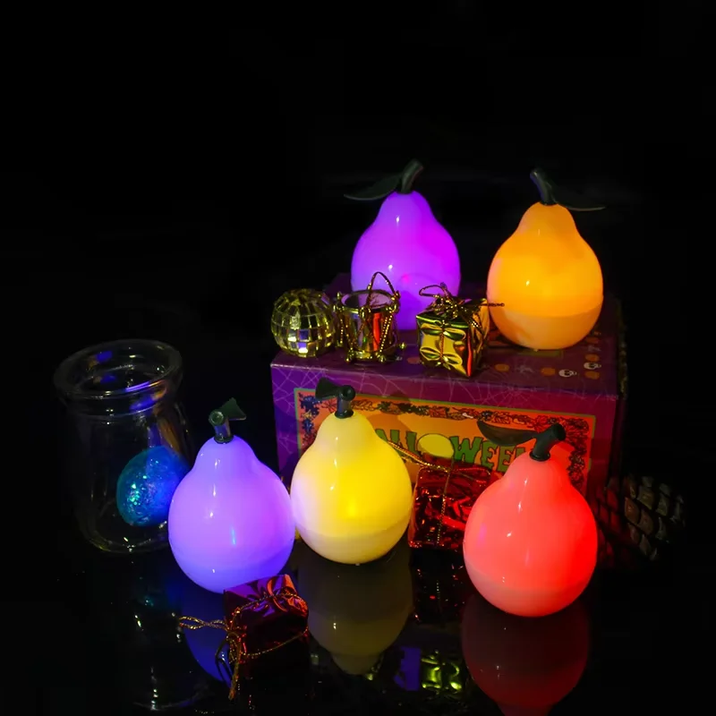 Easter Colored Light Pears, CR2032 Battery Led Light for Party Decoration, Easter Day Decoration Gift