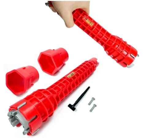 8 in 1 plumbing key sink tap english key repair tool for key bathroom bathroom kitchen plumbing
