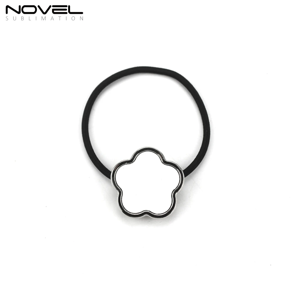 Изготовленные на заказ эластичные сублимационные ленты для волос в форме сердца/круга/подсолнуха для женщин