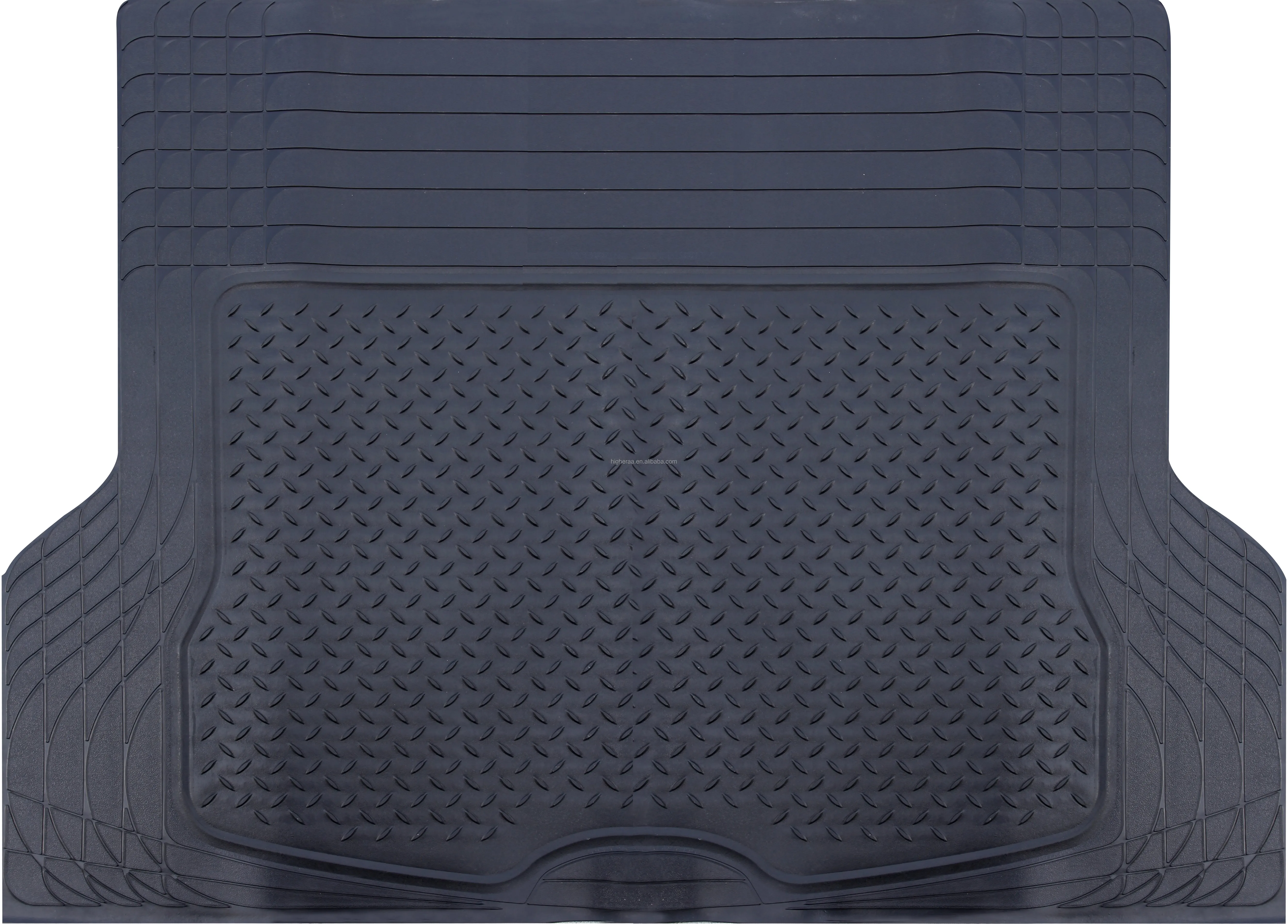 HIGHER Trimmable to Fit for Car, SUV, Van, Trucks Protector Heavy Duty Rubber CAR Trunk Mat Cargo Liner Mat