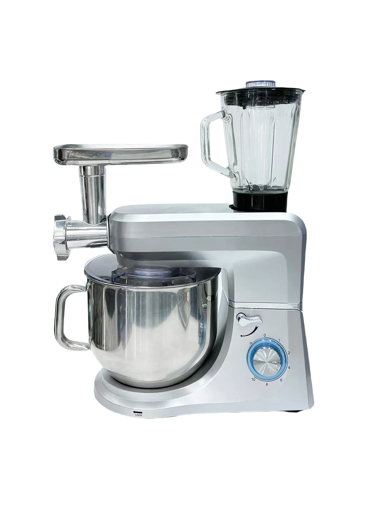 Heavy Duty 10 Speed Powerful 1900w 7.8L Mixer with Stainless Steel Bowl 9 In1 Stand Mixer Electric Hand Food Mixer