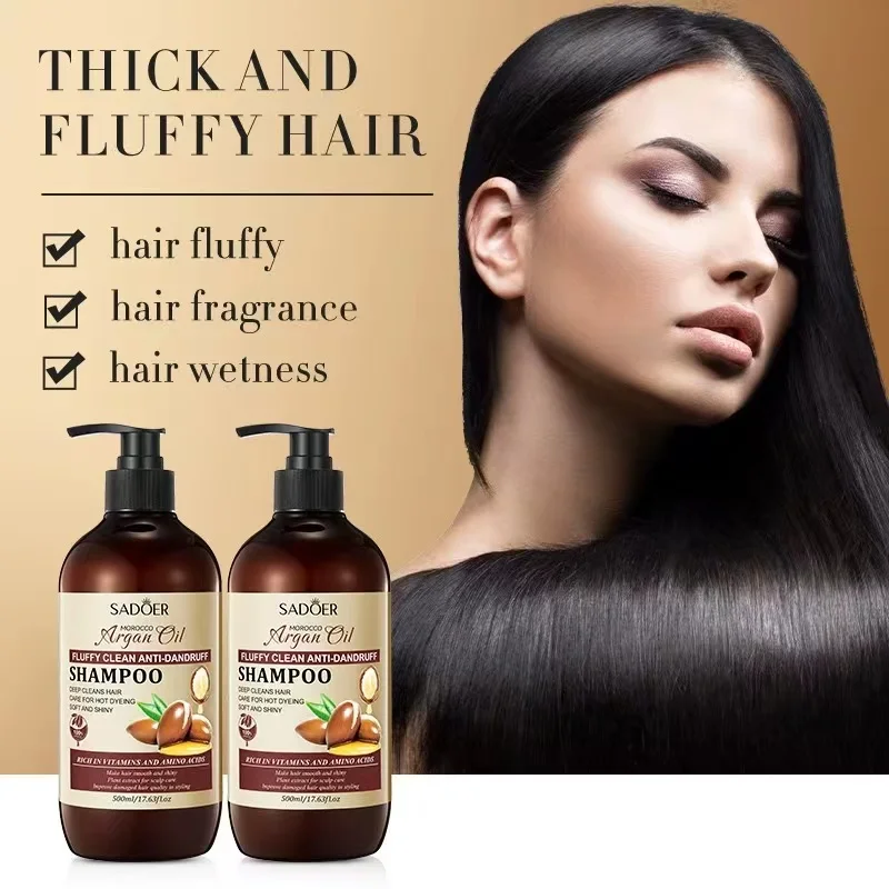 Nut Oil Black Hair Shampoo Fluffy Clean And Remove Dandruff Shampoo For Thinning Hair