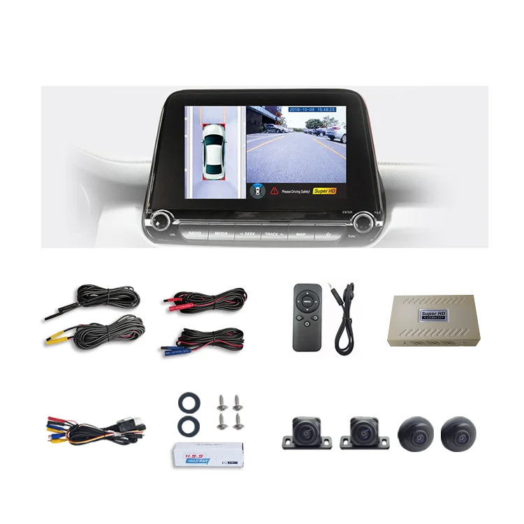Wemaer Factory Sale OEM Custom High Quality Full HD 1080P 360 Degree Cars Bird Eye View Panorama Images Camera System