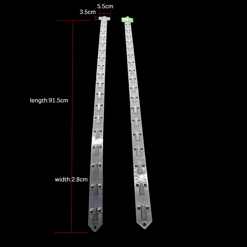 Plastic Supermarket Display Double Sided Merchandisers Strip on shelf