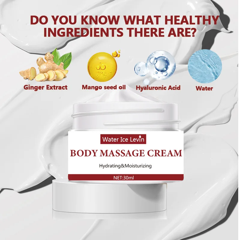 Moisturizing body massage cream is non greasy and easy to slide on the skin The skin is soft smooth and moisturized