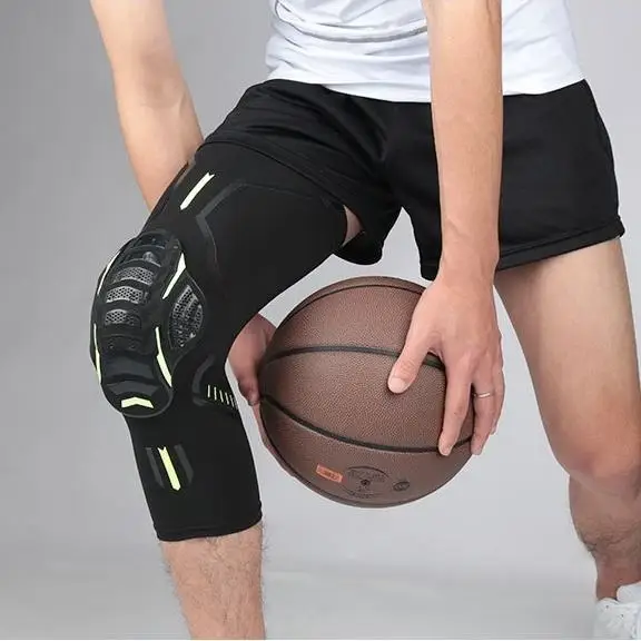 Loki Sport Fitness Long Compression Sports Elastic Full Leg Sleeves Warmer Knee Brace Motorcycle Guard Knee Pad