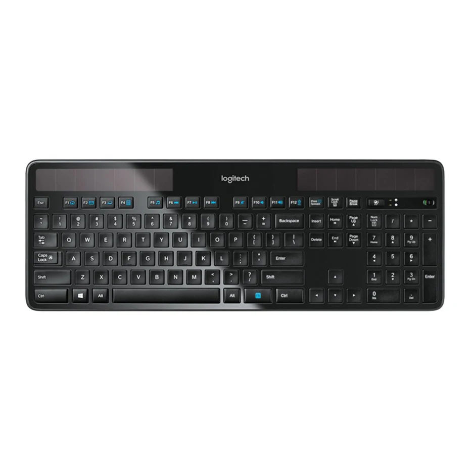 New Logitech K750 Solar 2.4 GHZ Wireless keyboard Light Energy Powered keyboard For computer office