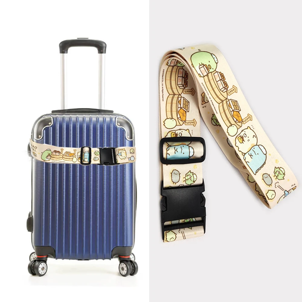 Heavy duty rubber carrying luggage bag belt strap scale code lock suitcase packing strap belts