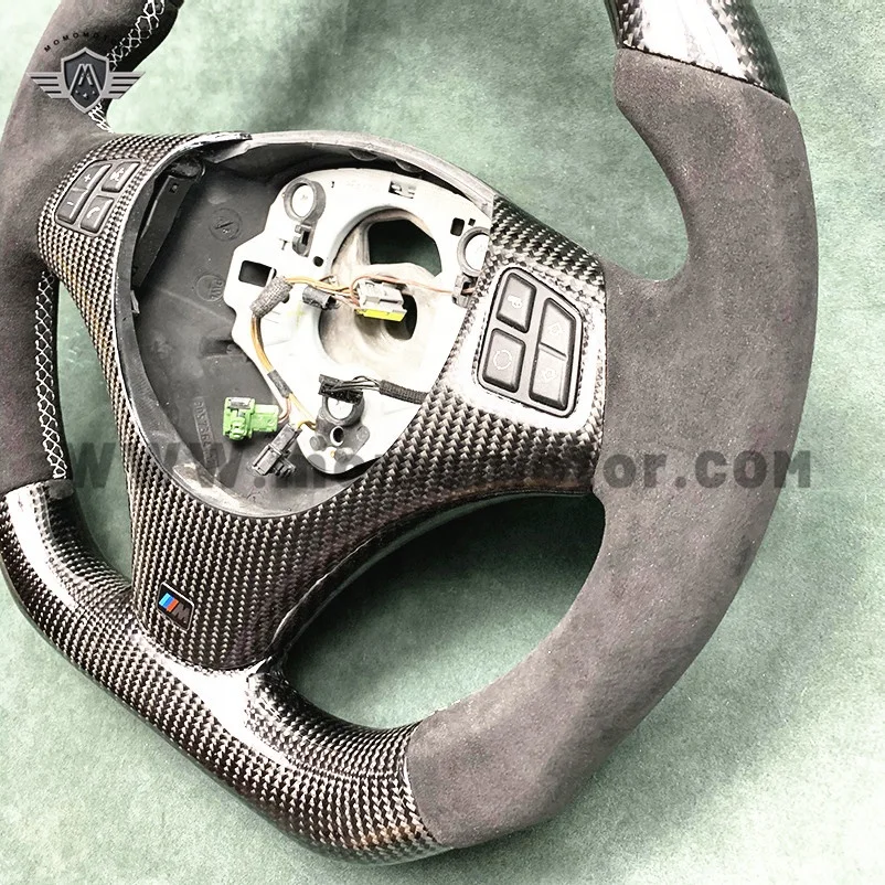 Рулевое колесо из настоящего углеродного волокна совместимое с BMW e93 e92 E90 m3 m4 m5/доступно для всех моделей автомобилей