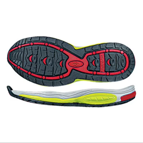 Colorful sneaker outsoles with customizable colors and logos Comfortable high resilience popcorn material casual sole