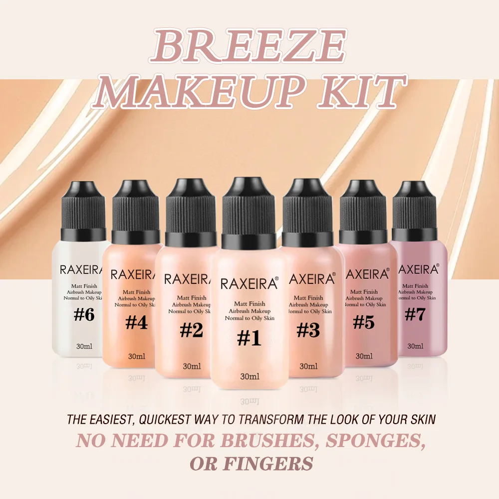 Normal to Oily Tan/dark Olive Skin Water-based Matte Finish Airbrush Makeup Foundation