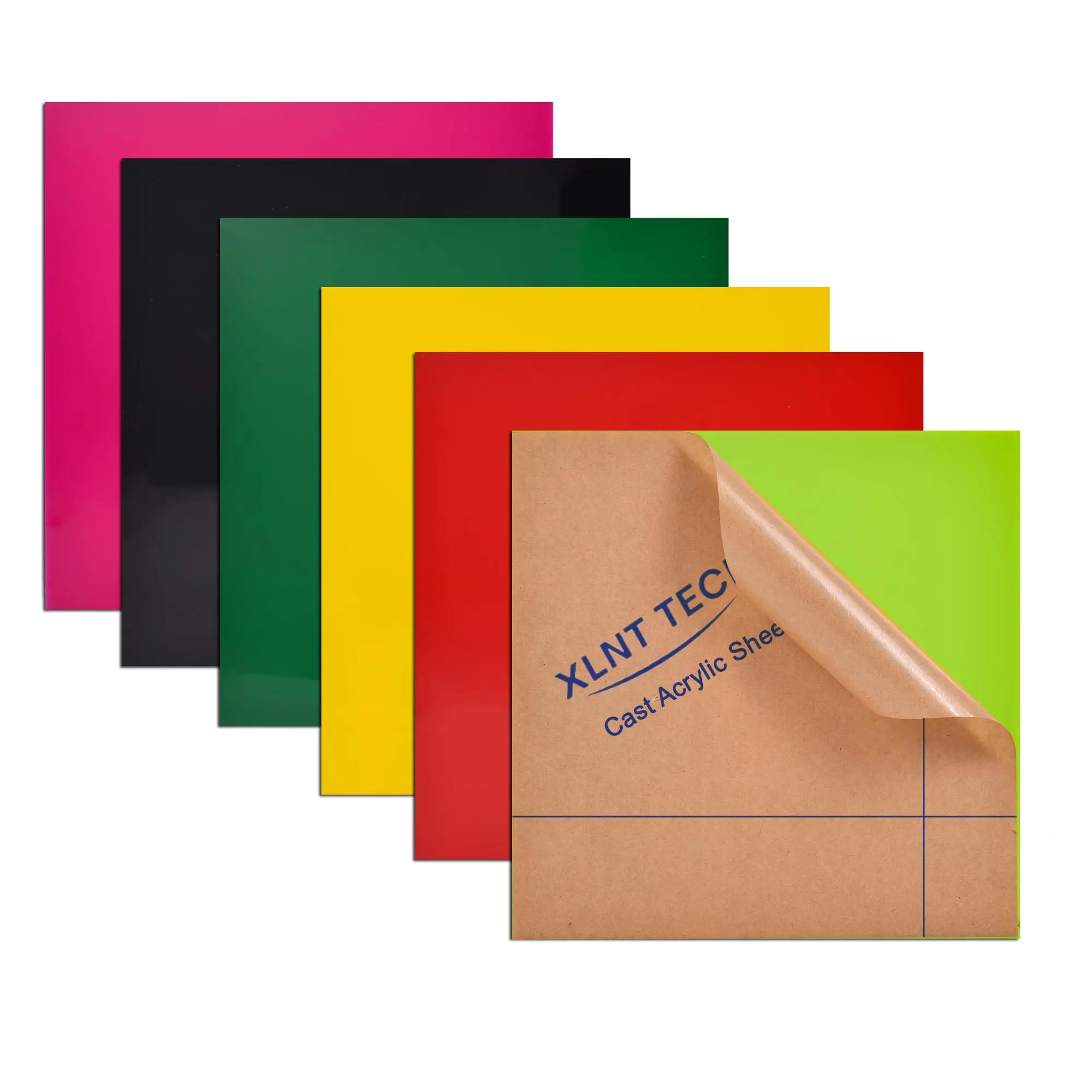 Acrylic Sheets 1/8 Thick Color Acrylic Sheets Panel with Protective Paper for Laser Engraving Material DIY Crafts Acrylic Stand