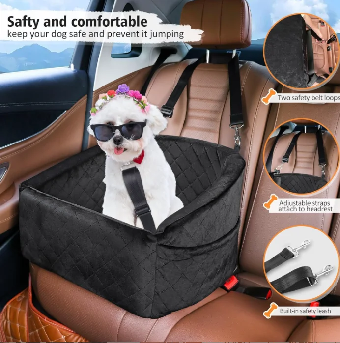 2024 Newest Washable Car Dog Seat Safe Booster for Canine Travel Pet Carriers & Travel Product