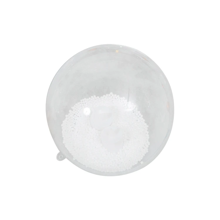
Clear plastic Ornaments Transparent Large Christmas Balls with electronic candle 
