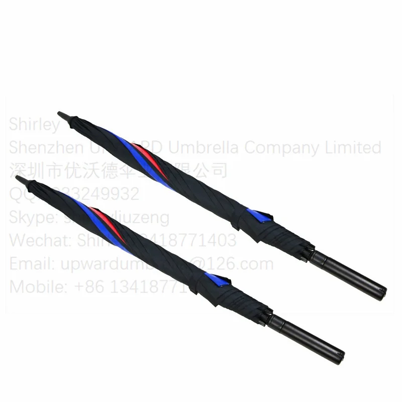 B MW Promotional Straight Umbrellas Customized logo Printing Strong Windproof Golf Umbrella