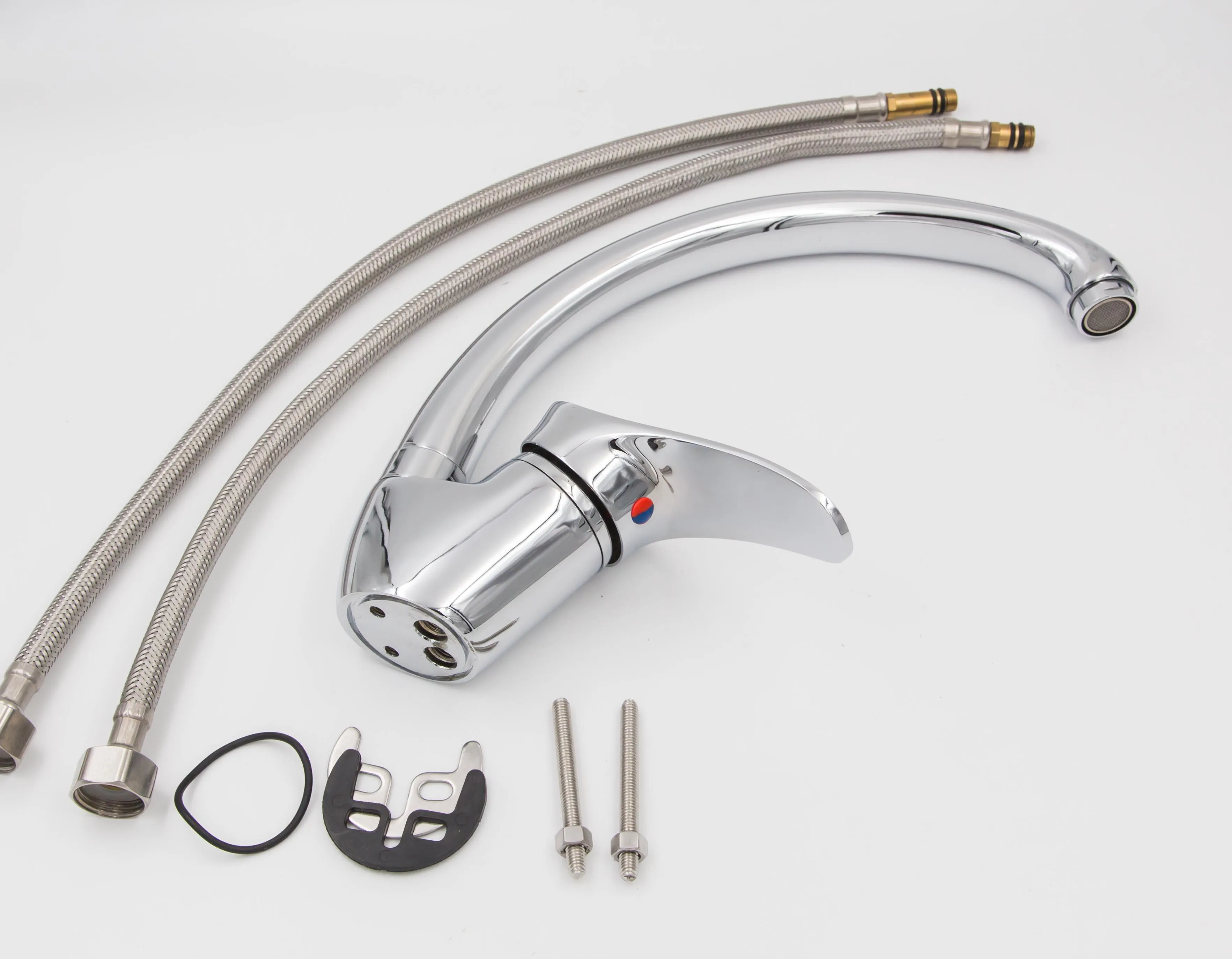 SF-3504 Single Lever Wall Mounted Kitchen Mixer Zinc Kitchen Mixer Zinc Body Zinc Handle